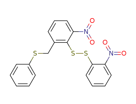 1-Nitro-2-(2-nitro-phenyldisulfanyl)-3-phenylsulfanylmethyl-benzene