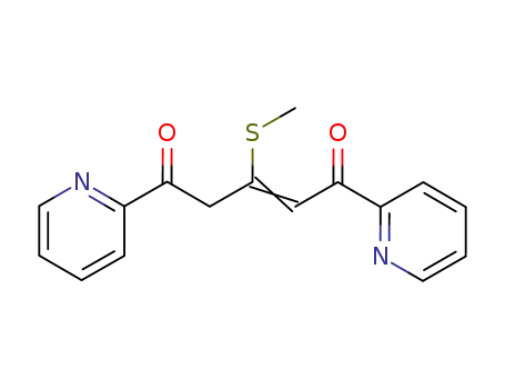 3-(methylsulfanyl)-1,5-di(pyridin-2-yl)pent-2-ene-1,5-dione