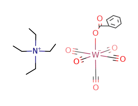 {(C<sub>2</sub>H<sub>5</sub>)4N}<sup>(1+)</sup>*{W(CO)5COOC<sub>6</sub>H<sub>5</sub>}<sup>(1-)</sup>={(C<sub>2</sub>H<sub>5</sub>)4N}{W(CO)5COOC<sub>6</sub>H<sub>5</sub>}