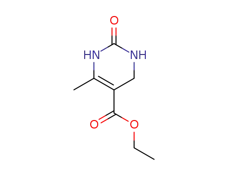 Molecular Structure of 17994-55-7 (ethyl 6-methyl-2-oxo-1,2,3,4-tetrahydropyrimidine-5-carboxylate)