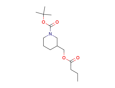 t-butyl (R,S)-3-<(butyryloxy)methyl>-1-piperidine-carboxylate