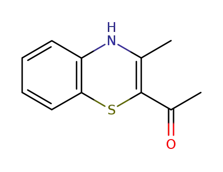 Molecular Structure of 31645-94-0 (1-(3-METHYL-4H-1,4-BENZOTHIAZIN-2-YL)ETHAN-1-ONE)