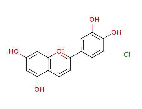 1-Benzopyrylium,2-(3,4-dihydroxyphenyl)-5,7-dihydroxy-, chloride (1:1)