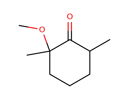 Molecular Structure of 79664-90-7 (2,6-dimethyl-2-methoxycyclohexanone)