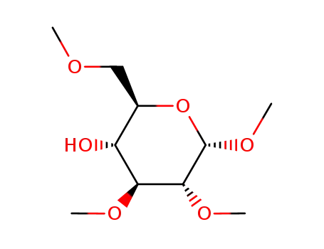Molecular Structure of 23009-68-9 (Methyl 2,3,6-tri-O-methylglucopyranoside)