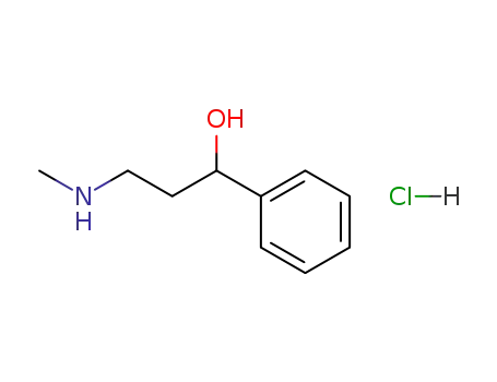 Molecular Structure of 57256-92-5 (3-methylamino-1-phenyl-propan-1-ol; hydrochloride)