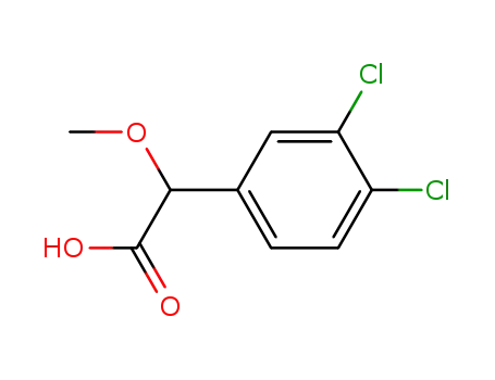 Molecular Structure of 13911-20-1 ((3,4-dichlorophenyl)methoxyacetic acid)