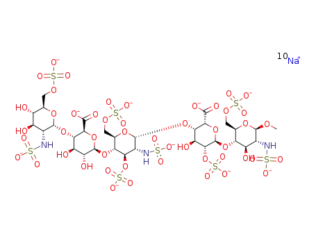 methyl O-(2-deoxy-2-sulfamido-6-O-sulfo-α-D-glucopyranosyl)-(1->4)-O-(β-D-glucopyranosyluronic acid)-(1->4)-O-(2-deoxy-2-sulfamido-3,6-di-O-sulfo-α-D-glucopyranosyl)-(1->4)-O-(2-O-sulfo-α-L-idopyranosyluronic acid)-(1->4)-2-deoxy-2-sulfamido-6-O...