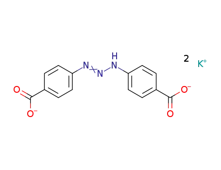 Molecular Structure of 132183-62-1 (1,3-Di(p-carboxyphenyl)triazene dipotassium salt)
