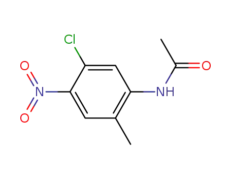 Molecular Structure of 13852-50-1 (N-(5-Chloro-2-methyl-4-nitrophenyl)-acetamide)