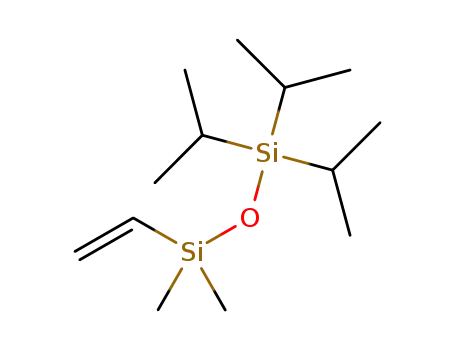 Molecular Structure of 1351415-84-3 (1,1-dimethyl-3,3,3-triisopropyl-1-vinyldisiloxane)