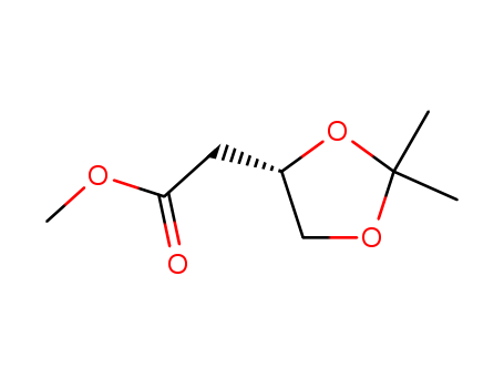 1,3-Dioxolane-4-aceticacid, 2,2-dimethyl-, methyl ester, (4S)-