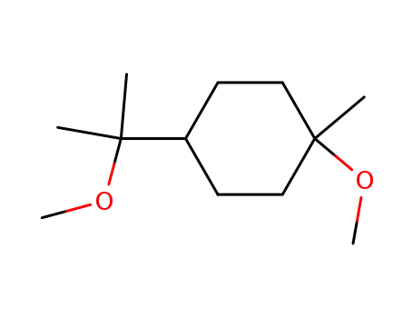 Molecular Structure of 26946-66-7 (1-methoxy-4-(1-methoxy-1-methylethyl)-1-methylcyclohexane)