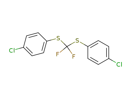 Molecular Structure of 78840-51-4 (Benzene, 1,1'-[(difluoromethylene)bis(thio)]bis[4-chloro-)