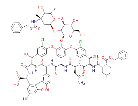 C<sub>82</sub>H<sub>87</sub>Cl<sub>2</sub>N<sub>9</sub>O<sub>28</sub>