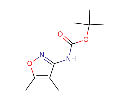 Molecular Structure of 174078-98-9 (Carbamic acid, (4,5-dimethyl-3-isoxazolyl)-, 1,1-dimethylethyl ester (9CI))