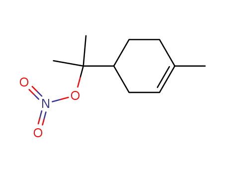 Molecular Structure of 475290-10-9 (1-methyl-4-(1-methyl-1-nitrooxy-ethyl)-cyclohexene)