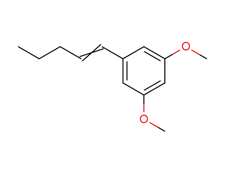 Molecular Structure of 38228-29-4 (Benzene, 1,3-dimethoxy-5-(1-pentenyl)-)