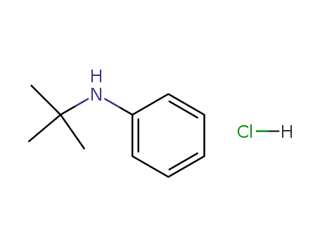 Molecular Structure of 15408-59-0 (Benzenamine, N-(1,1-dimethylethyl)-, hydrochloride)