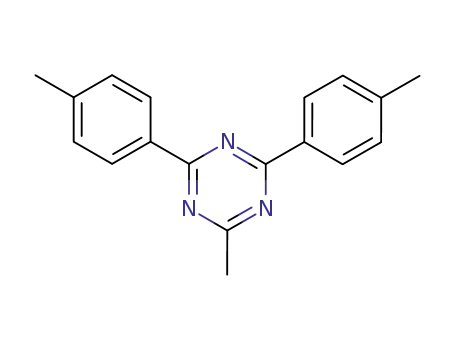 Molecular Structure of 30377-13-0 (2-methyl-4,6-bis(4-methylphenyl)-1,3,5-triazine)
