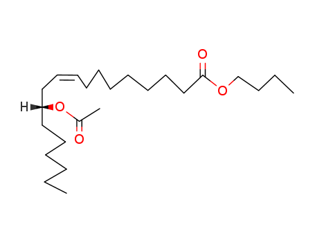9-Octadecenoic acid,12-(acetyloxy)-, butyl ester, (9Z,12R)- cas  140-04-5