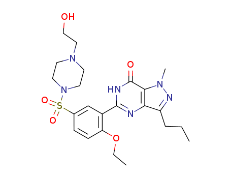 5-(2-Ethoxy-5-{[4-(2-hydroxyethyl)-1-piperazinyl]sulfonyl}phenyl)-1-methyl-3-propyl-1,4-dihydro-7H-pyrazolo[4,3-d]pyrimidin-7-one(139755-85-4)
