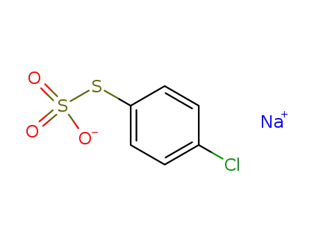 Molecular Structure of 30384-54-4 (sodium S-(4-chlorophenyl) thiosulfate)