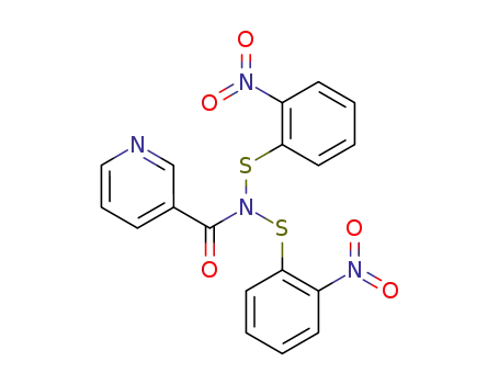 Molecular Structure of 79352-16-2 (N-nicotinoyl-bis(2-nitrobenzenesulfenyl)amine)