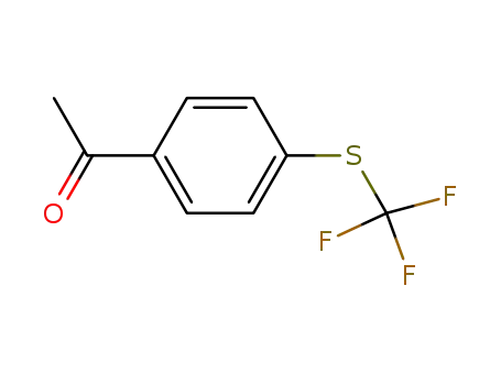 Molecular Structure of 713-67-7 (4-(Trifluoromethylthio)acetophenone)
