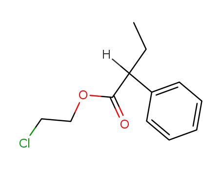 Molecular Structure of 100388-72-5 ((+/-)-2-phenyl-butyric acid-(2-chloro-ethyl ester))