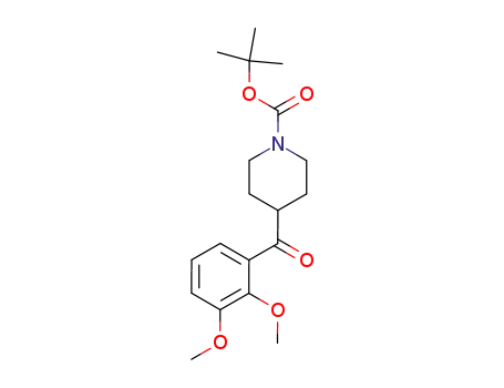 Molecular Structure of 139290-71-4 (N-Boc-(2,3-dimethoxyphenyl)-4-piperidinylmethanone)