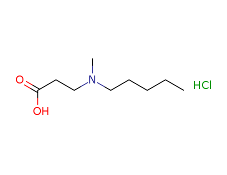 b-Alanine, N-methyl-N-pentyl-, hydrochloride (1:1)