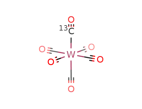 Molecular Structure of 17594-12-6 (W(<sup>(13)</sup>CO)(CO)5)