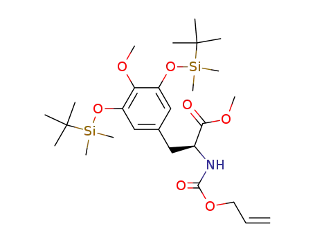(S)-2-Allyloxycarbonylamino-3-[3,5-bis-(tert-butyl-dimethyl-silanyloxy)-4-methoxy-phenyl]-propionic acid methyl ester