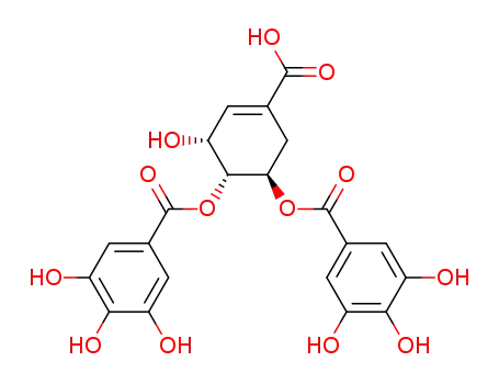 Molecular Structure of 95753-51-8 ((-)-shikimic acid 3,4-O-digallate)
