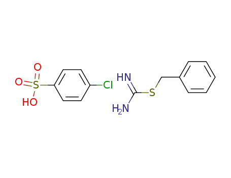 Molecular Structure of 29391-11-5 (S-benzylisothiuronium p-chlorobenzenesulfonate)