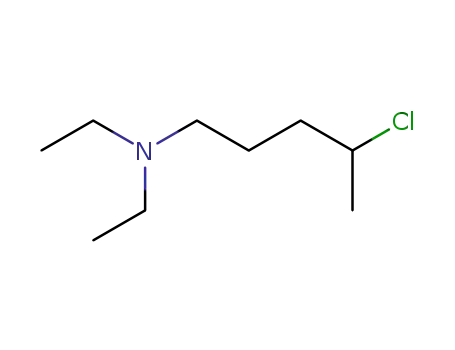 Molecular Structure of 39749-10-5 (diethyl-(4-chloro-pentyl)-amine)