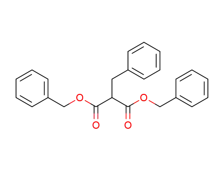 Molecular Structure of 121191-42-2 (Propanedioic acid, (phenylmethyl)-, bis(phenylmethyl) ester)