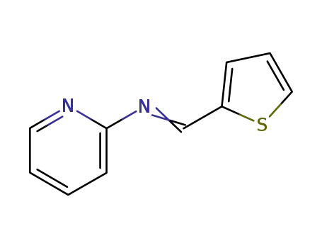 Molecular Structure of 34755-92-5 (2-Pyridinamine, N-(2-thienylmethylene)-)