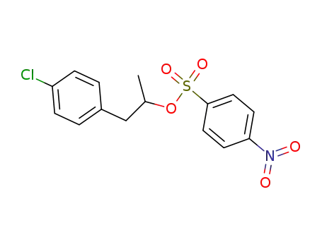 Molecular Structure of 134906-57-3 (4-Nitro-benzenesulfonic acid 2-(4-chloro-phenyl)-1-methyl-ethyl ester)