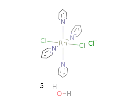 Molecular Structure of 14077-30-6 (TRANS-DICHLOROTETRAKIS(PYRIDINE)RHODIUM&)