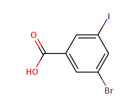 Molecular Structure of 188815-32-9 (3-BROMO-5-IODOBENZOIC ACID)