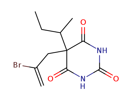 2,4,6(1H,3H,5H)-Pyrimidinetrione,5-(2-bromo-2-propen-1-yl)-5-(1-methylpropyl)-