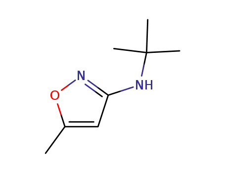 Molecular Structure of 13999-34-3 (3-(tert-butylamino)-5-methylisoxazole)
