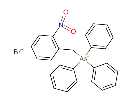 Molecular Structure of 55532-28-0 (Arsonium, [(2-nitrophenyl)methyl]triphenyl-, bromide)