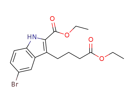 5-bromo-3-(3-ethoxycarbonyl-propyl)-1H-indole-2-carboxylic acid ethyl ester