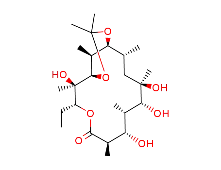 Molecular Structure of 138505-34-7 ((9S)-9-dihydro-9,11-O-isopropylideneerythronolide A)