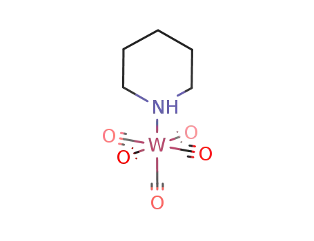 Molecular Structure of 31082-68-5 (Tungsten,pentacarbonyl(piperidine)-, (OC-6-22)-)