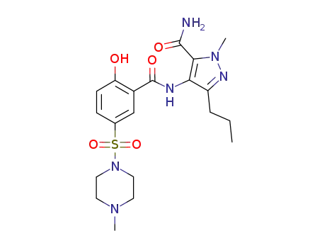 4-[2-hydroxy-5-(4-methylpiperazine-1-ylsulphonyl)benzamido]-1-methyl-3-n-propyl-1H-pyrazole-5-carboxamide