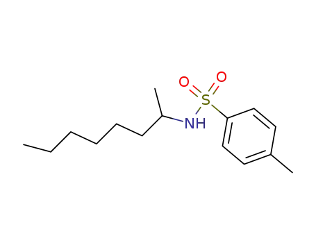 Molecular Structure of 81330-00-9 (Benzenesulfonamide, 4-methyl-N-(1-methylheptyl)-)